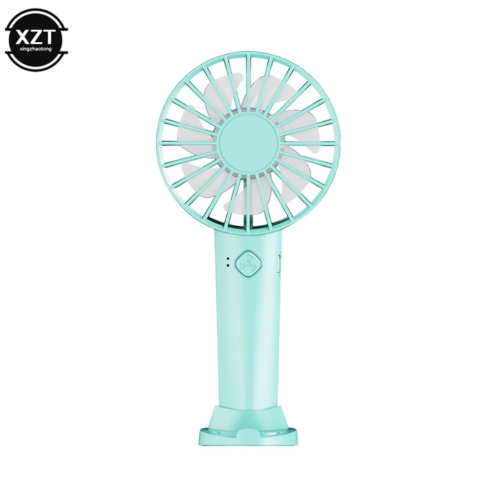 Desktop Fan Mini Handheld Fan Portable USB Rechargeable Fan Desk Top Student Dormitory Fan.