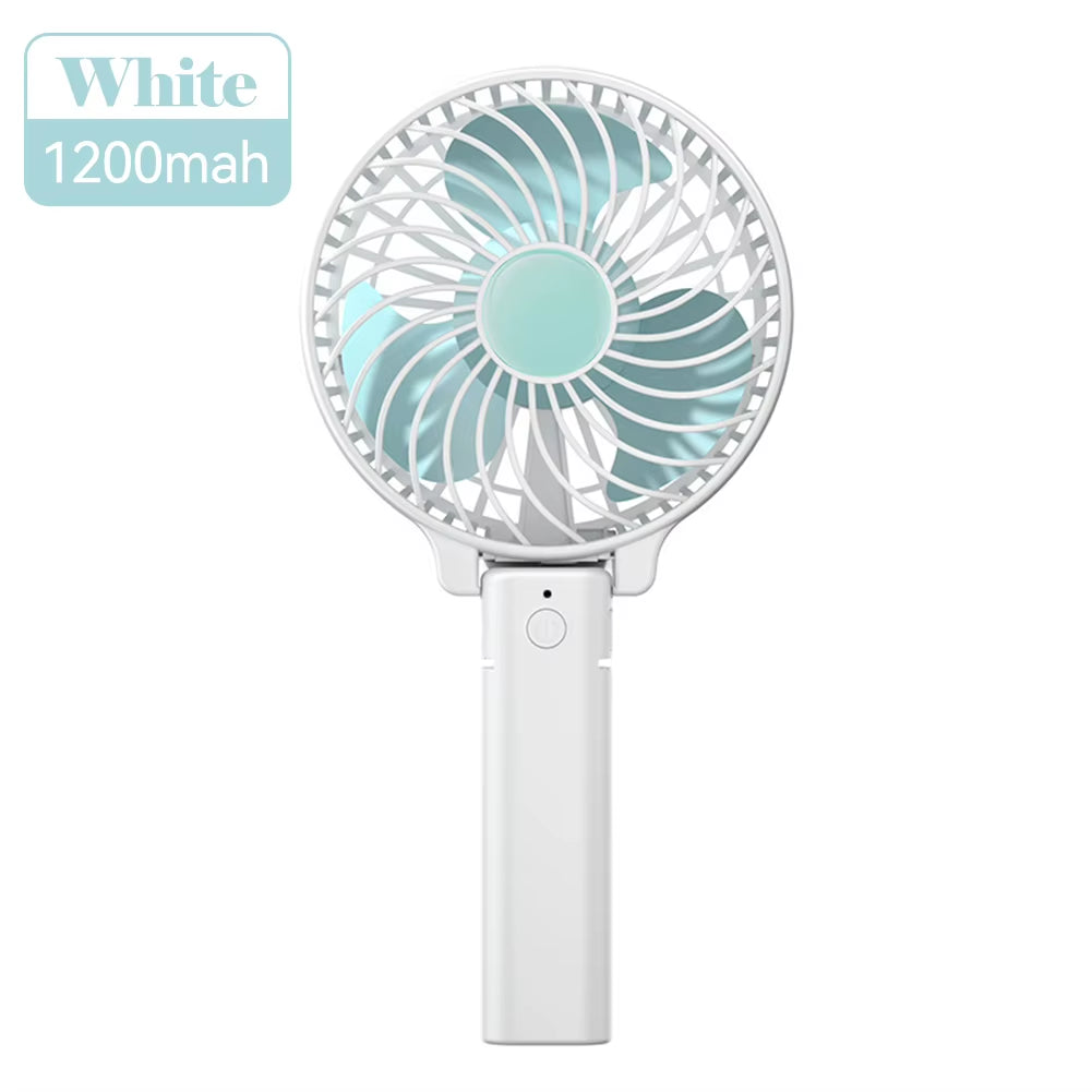 Handheld Mini Fan Portable Pocket Fan USB Charging Fan Rechargable Summer Cooling Fan for Home Outdoor Office.