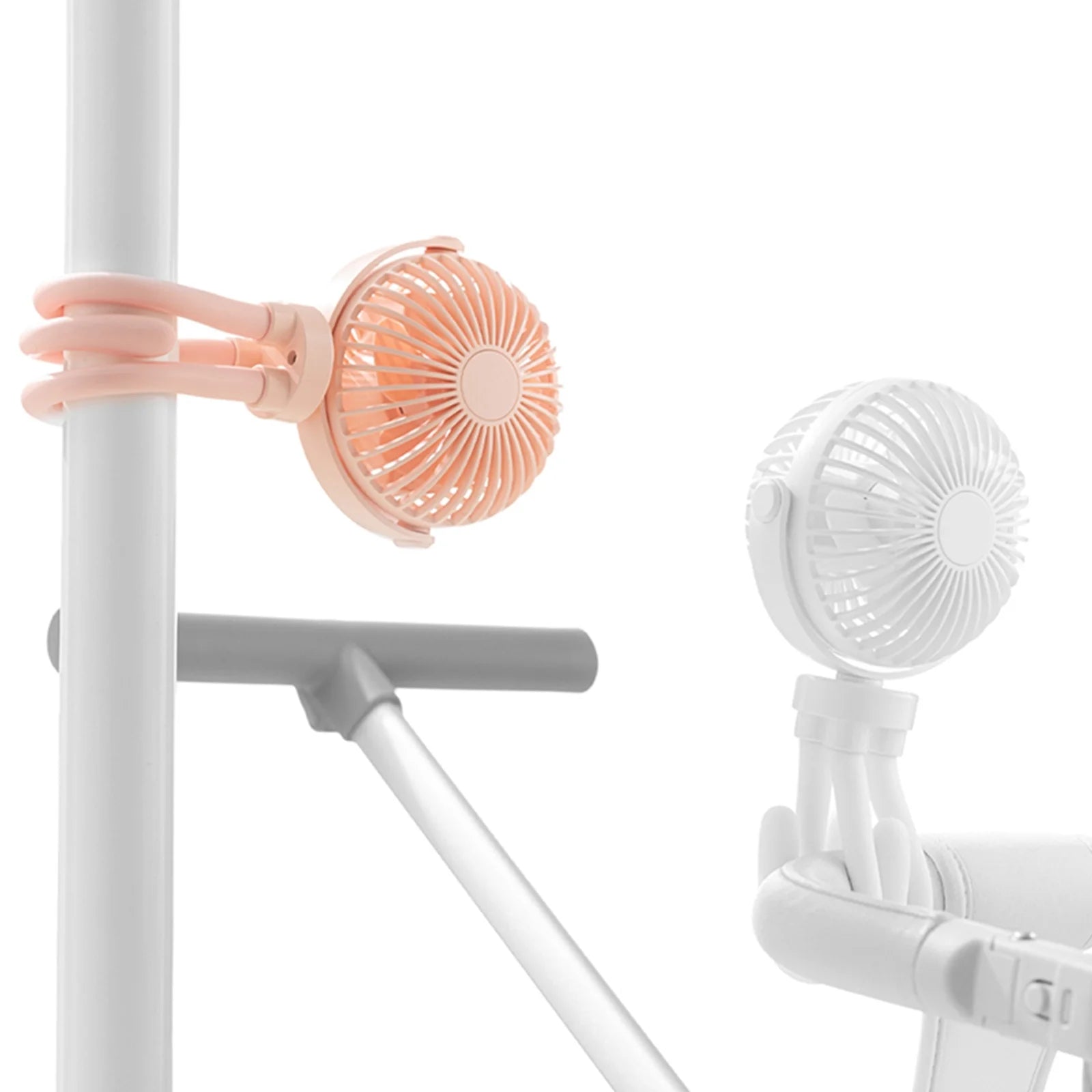 2000Mah Flexible Handheld Fan Stroller Fan Octopus Desk Fan Multi-Scene Baby Fan