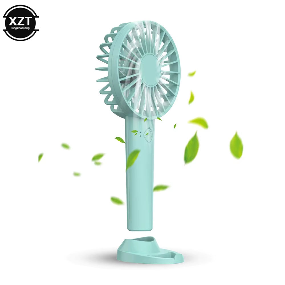 Desktop Fan Mini Handheld Fan Portable USB Rechargeable Fan Desk Top Student Dormitory Fan.