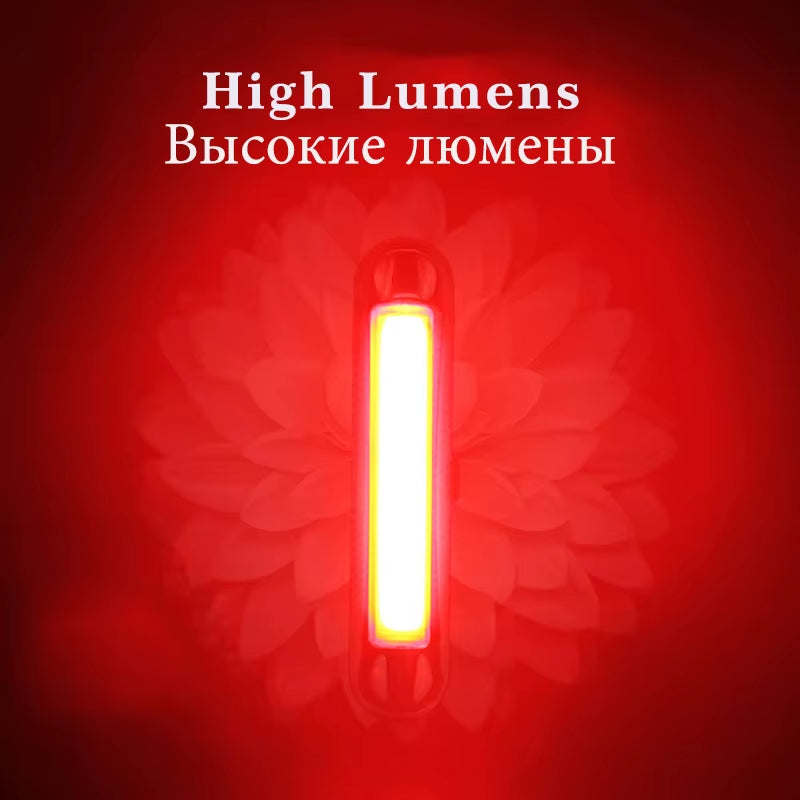 Bicycle Light Waterproof Bike Taillight LED USB Rechargable Safety Back Light Riding Warning Saddle Bike Rear Light