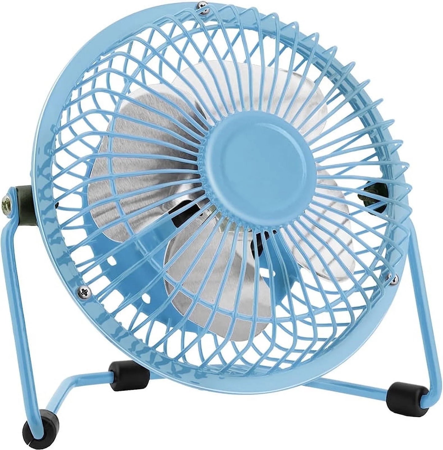 4 Inch Personal Fan Table Fan USB Powered Fan, Blue