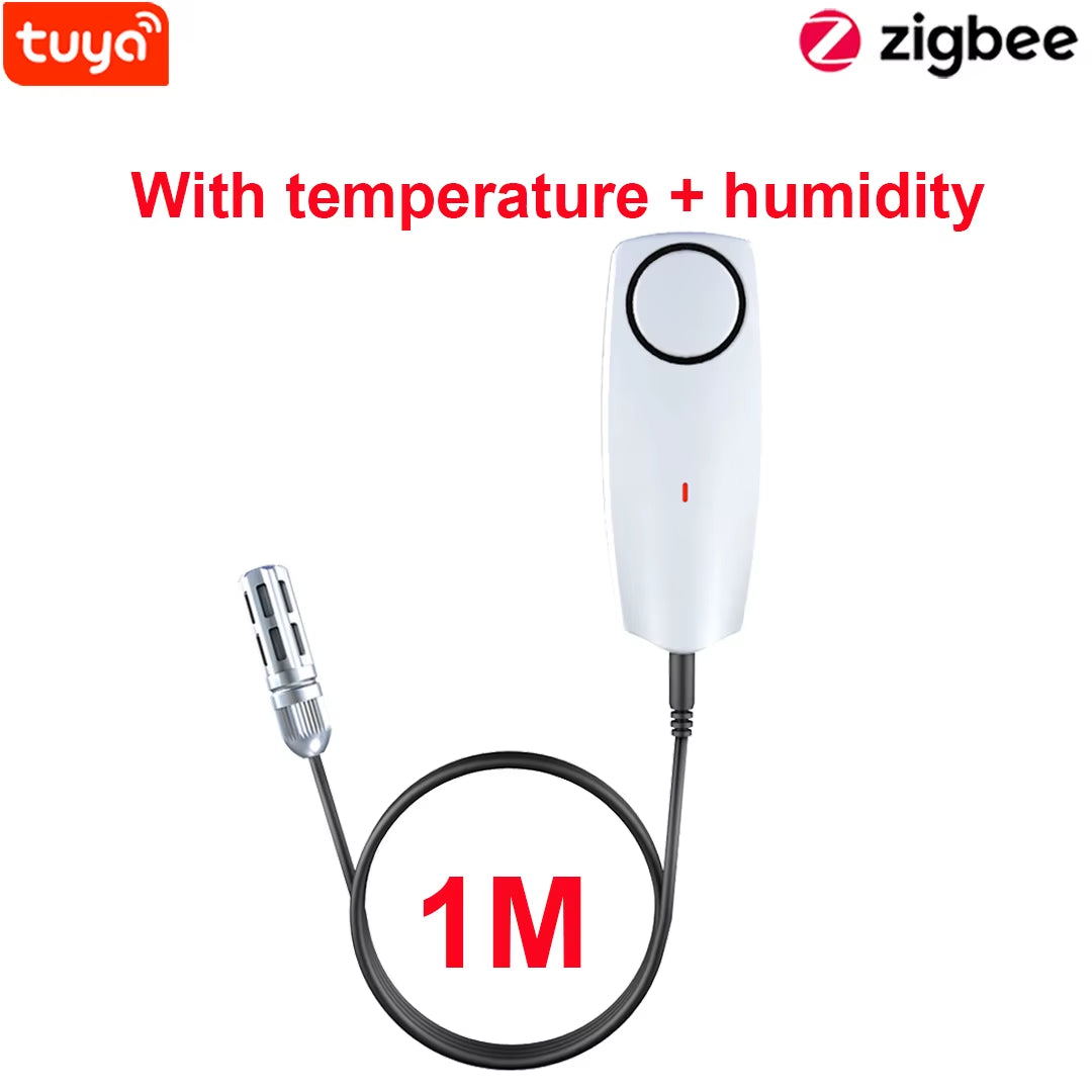 Tuya Smart Zigbee Hygrometer Thermometer with External Temperature USB Charge or Rechargable Bat