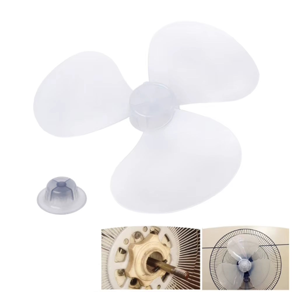 12 Inch 3 Leaves Fan Blades Household Clear Plastic Fan Blade Replacement for Pedestal Fan Stand Fan Table Fan Accessories