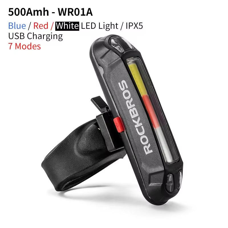 Bicycle Light Waterproof Bike Taillight LED USB Rechargable Safety Back Light Riding Warning Saddle Bike Rear Light