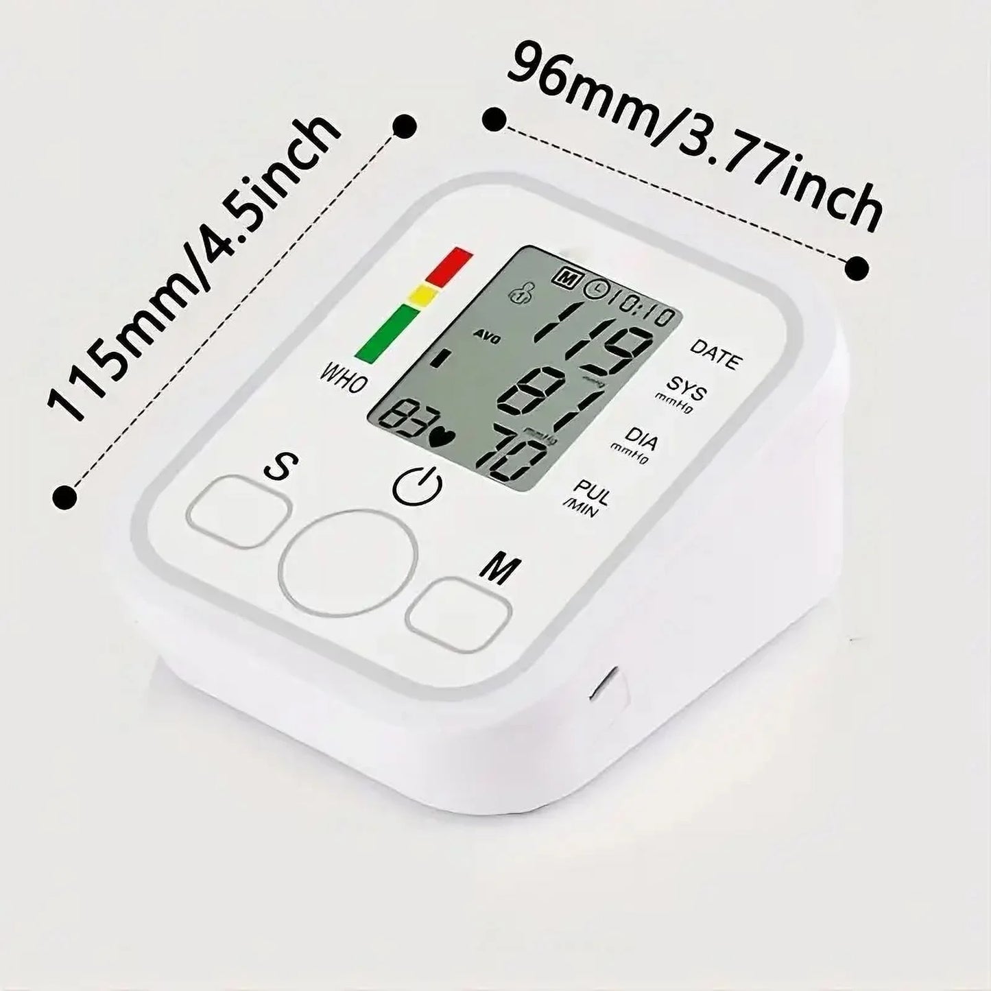 Blood Pressure Monitor, Rechargable Blood Pressure Machine with Voice Broadcast for Doul User