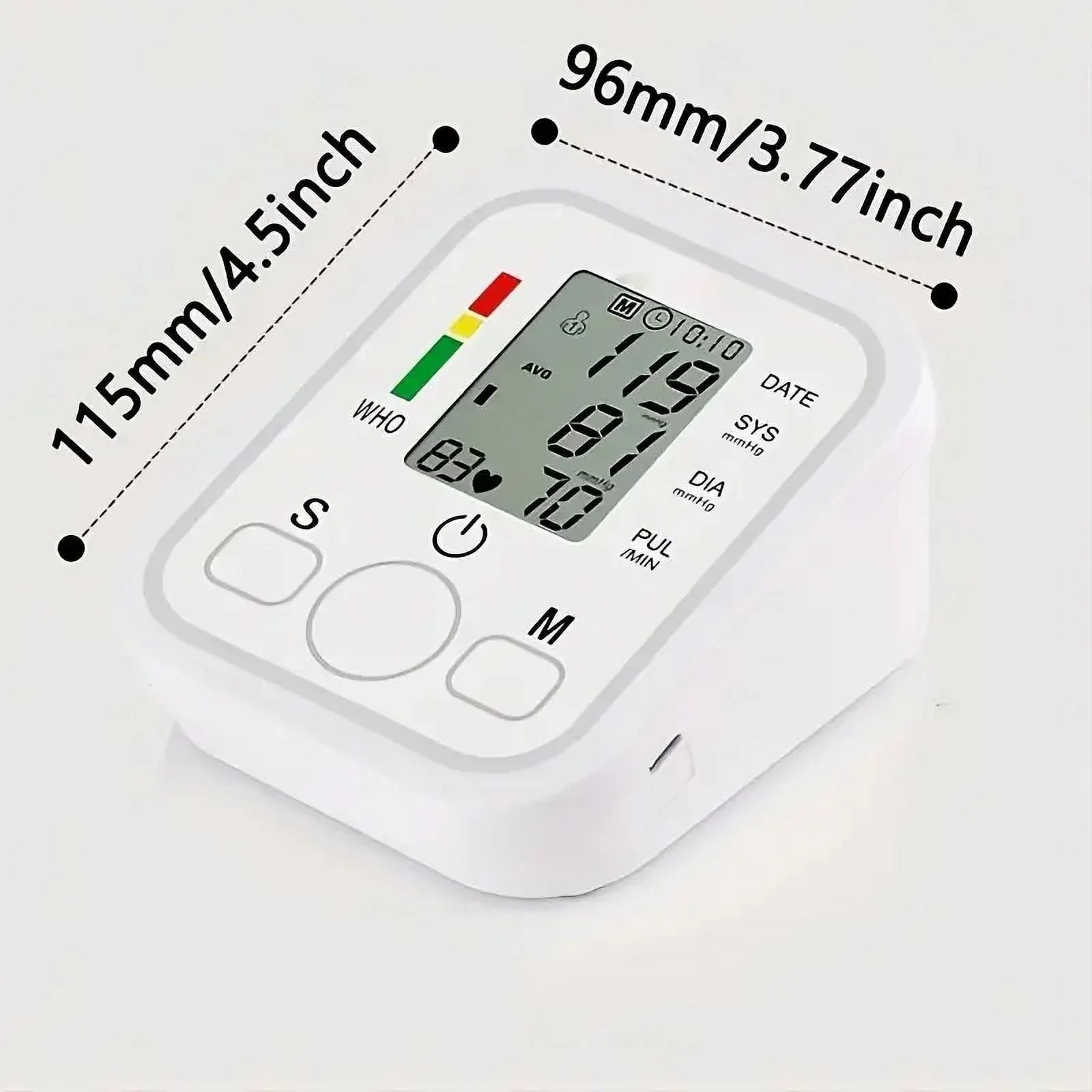 Blood Pressure Monitor, Rechargable Blood Pressure Machine with Voice Broadcast for Doul User
