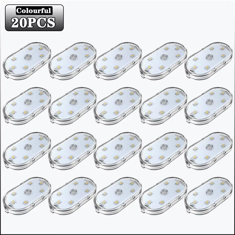 20PCS Skateboard Lights Longboard Fluorescent LED Flash Night Glowing USB Rechargable Scooter Board Underglow Lamp Decors