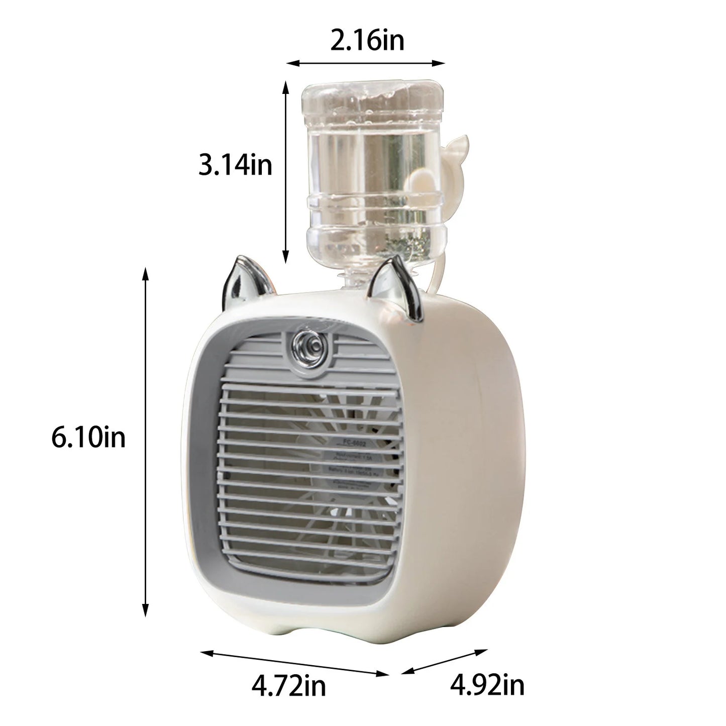 Water Air-Conditioning Fan, Mini Fan, USB Fan, Desktop Turbo Spray Humidification Cooler Small Fan Savings