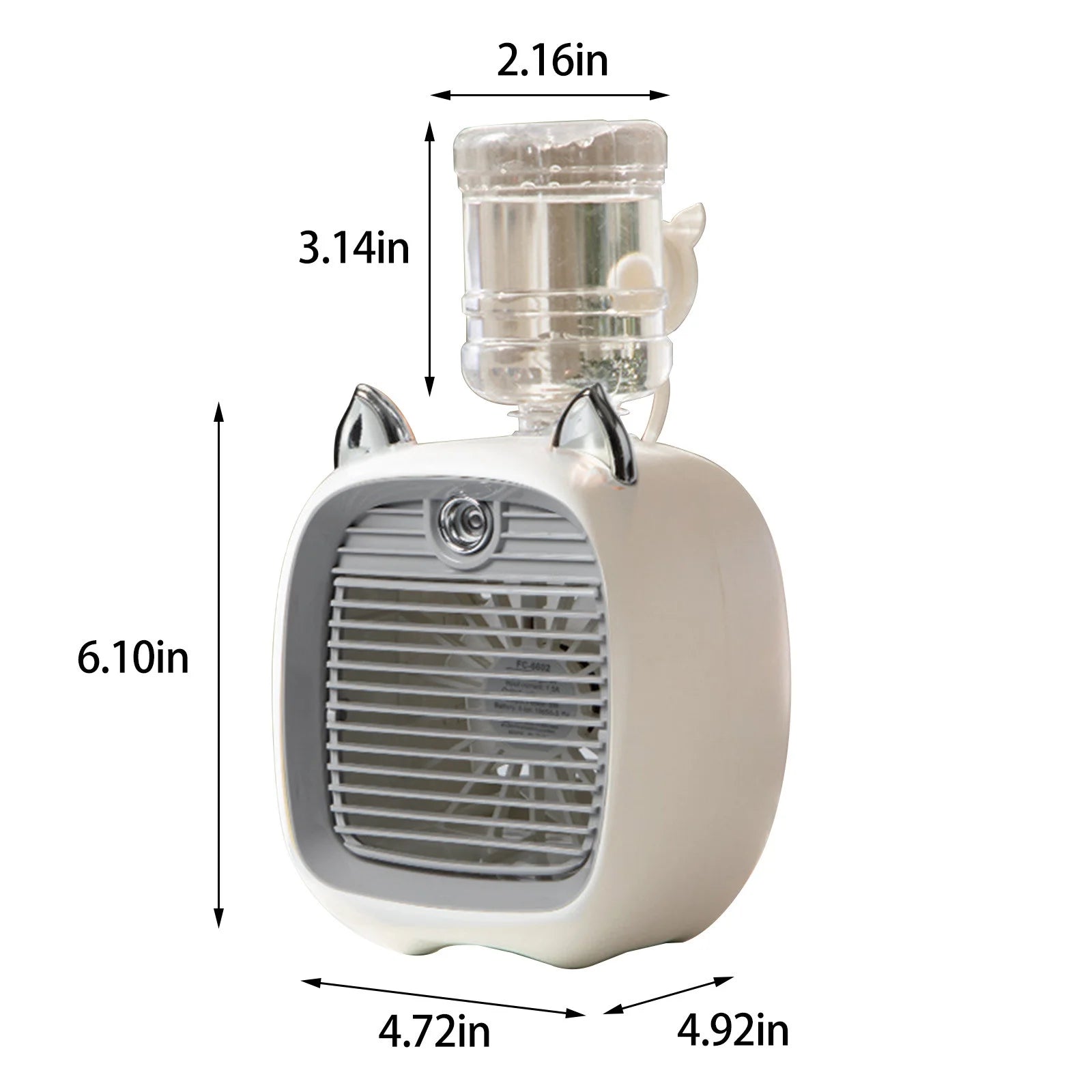 Water Air-Conditioning Fan, Mini Fan, USB Fan, Desktop Turbo Spray Humidification Cooler Small Fan Savings