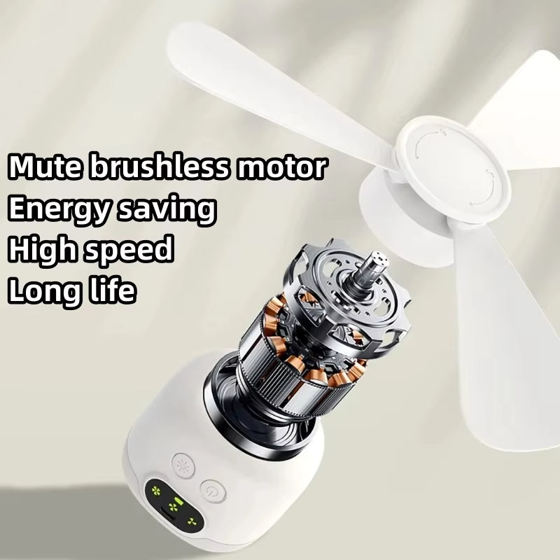 Portable Ceiling Fans 8000Mah Outdoor Camping Fan Tent Ventilator Cooler Rechargeable Electric Fan Remote Control LED Lighting