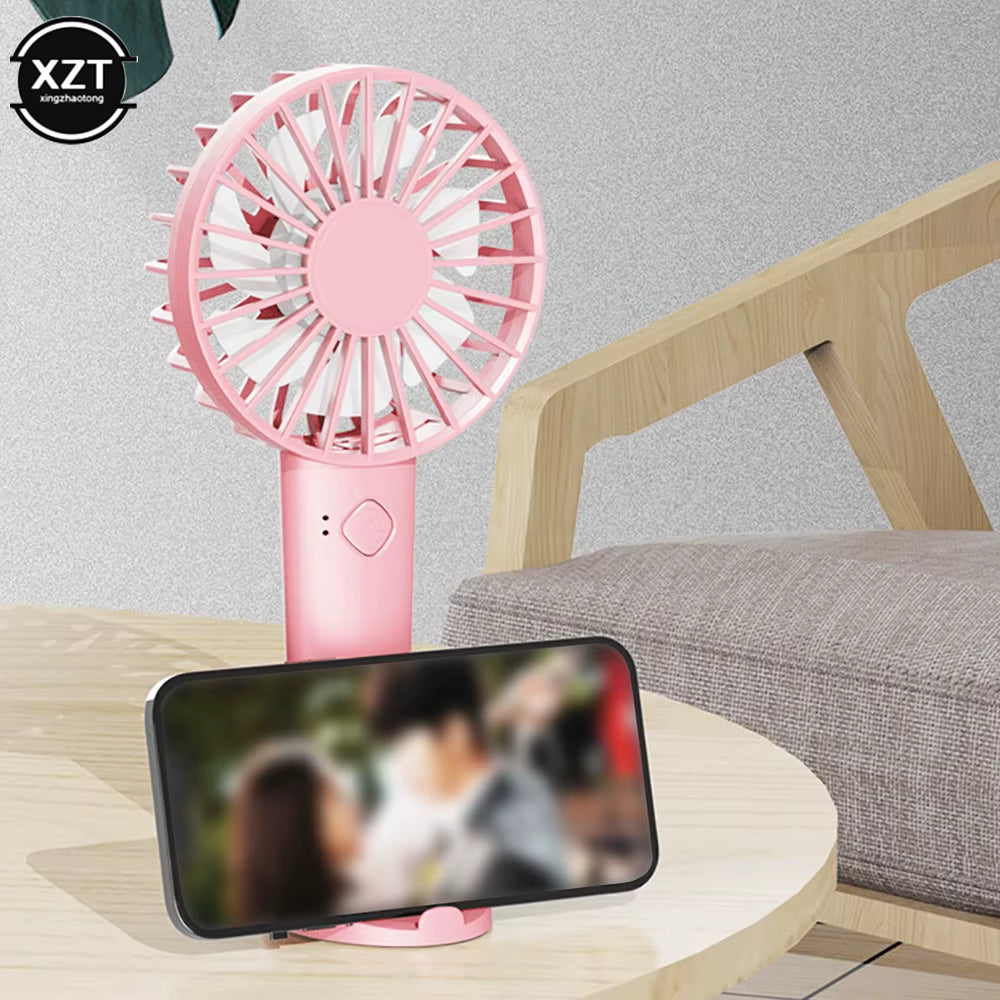 Desktop Fan Mini Handheld Fan Portable USB Rechargeable Fan Desk Top Student Dormitory Fan.