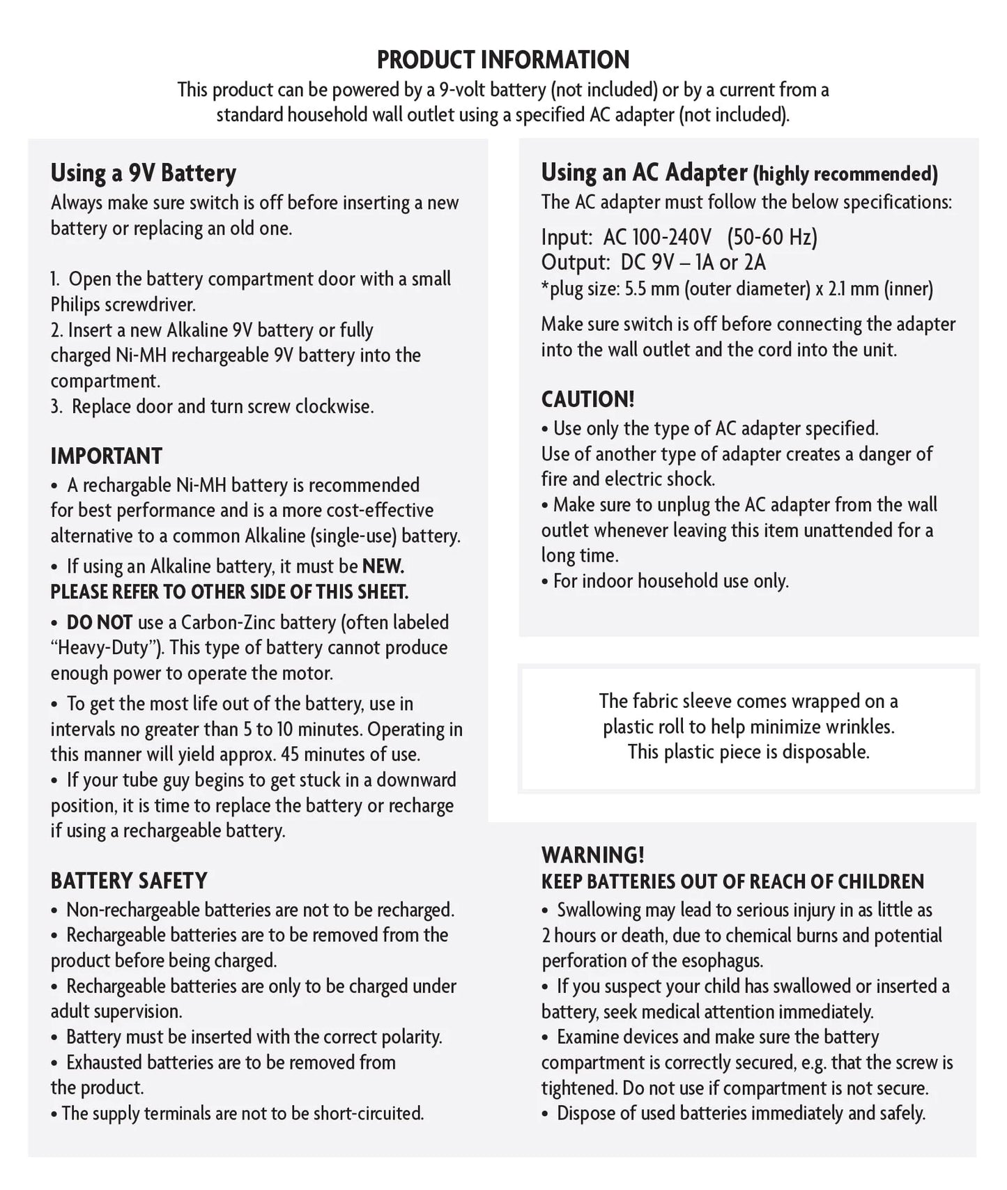 Wacky Waving Inflatable Tube Elf, (Hardcover)