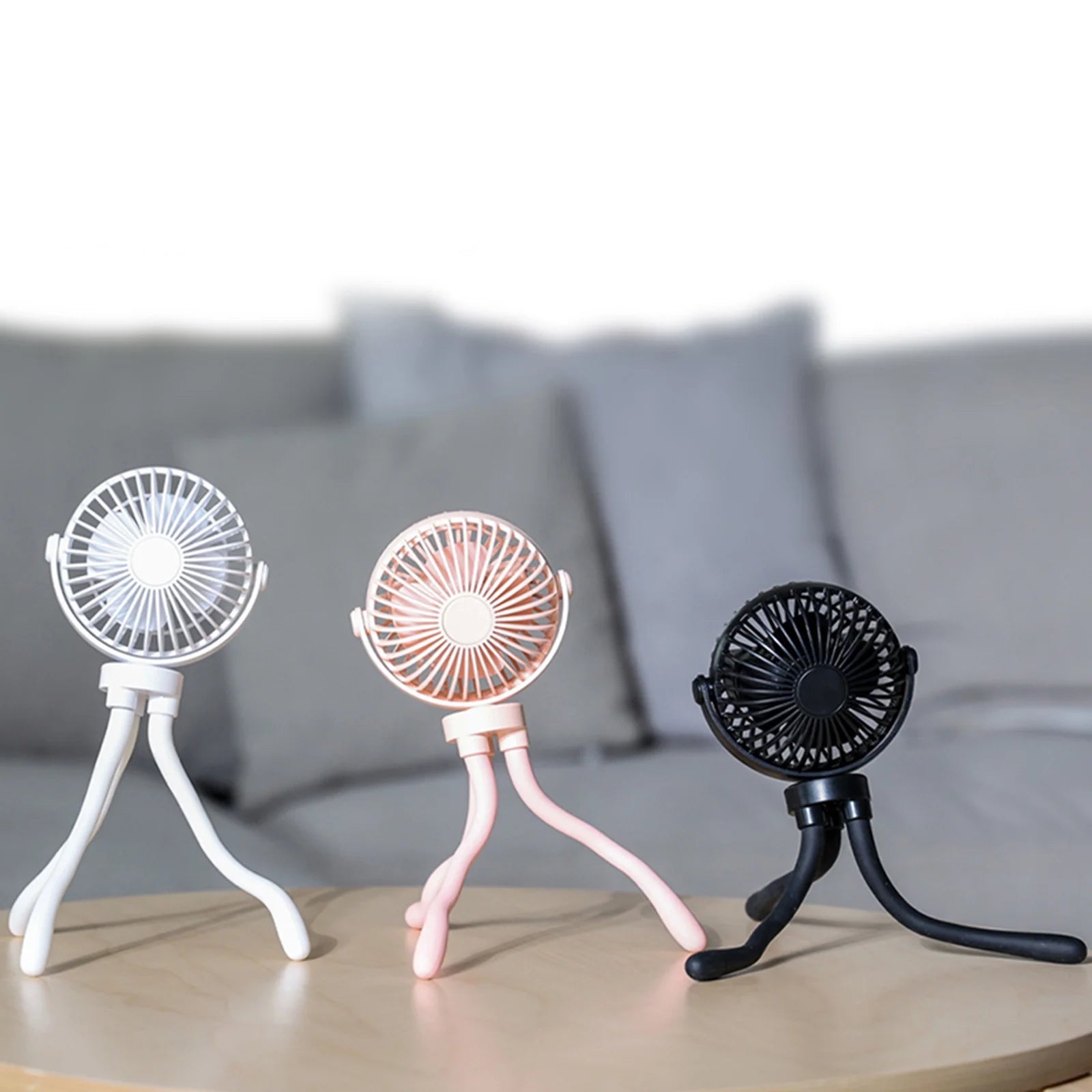 2000Mah Flexible Handheld Fan Stroller Fan Octopus Desk Fan Multi-Scene Baby Fan