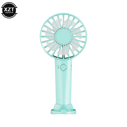 Desktop Fan Mini Handheld Fan Portable USB Rechargeable Fan Desk Top Student Dormitory Fan.