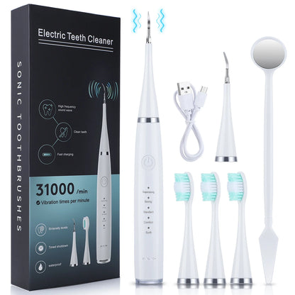 Household Rechargable Dental Scaler 31000Min Electric Teeth Whitening Cleaner Remove Dental Calculus Tartar Oral Care Device NEW.