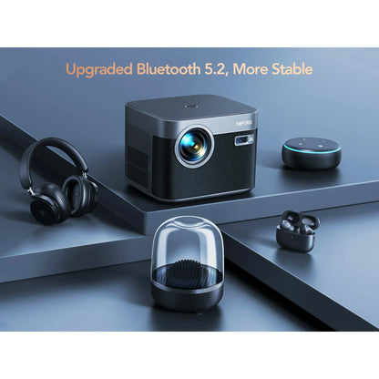 Smart Auto Focus 4K Projector,  Home Movie Projector with Android OS, Native 1080P 5G Wifi 6 Bluetooth Projector, with Netflix 8000+ Apps