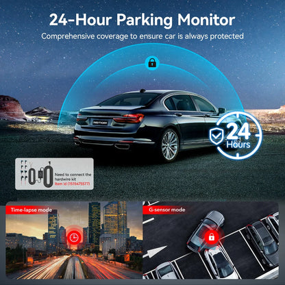 Touch Screen Dash Cam Front and Rear, 4K Dash Camera with STARVIS 2 Sensor, Free 128GB Card, Car Camera with Wifi GPS, Voice Control, WDR, 24H Parking Mode, Night Vision