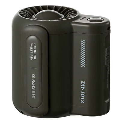 Portable Waist Fan Rechargeable Hanging Neck Fan 4000Mah Waist Clip Fan Wearable Personal Cooling Fan for Outdoor Camping Hiking.