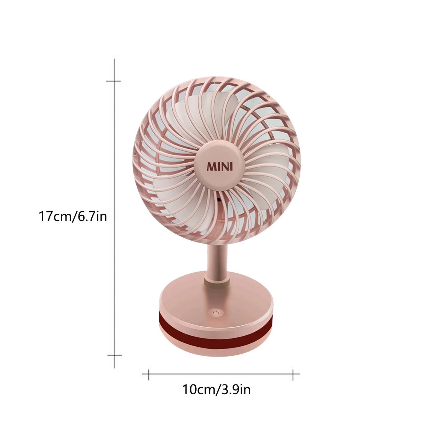 Portable Fan Desk Fan Small Fan Mini Fan Portable Desktop Small Fan Mini Handheld Fan with Led Light Holder Usb Rechargeable Desktop Fan Portable Fan Home Office Travel.