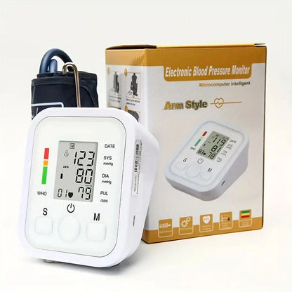 Blood Pressure Monitor, Rechargable Blood Pressure Machine with Voice Broadcast for Doul User