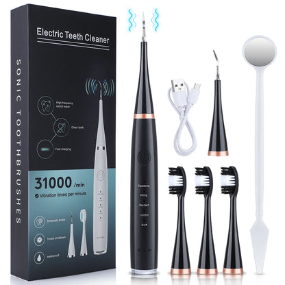 Household Rechargable Dental Scaler 31000Min Electric Teeth Whitening Cleaner Remove Dental Calculus Tartar Oral Care Device NEW.