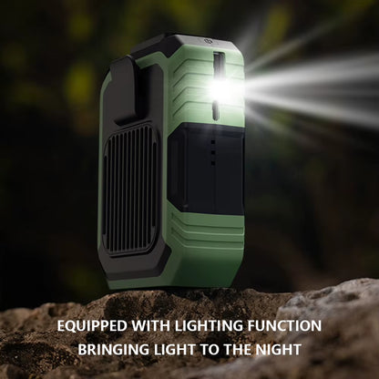 Portable Waist Fan Rechargeable Hanging Neck Fan 4000Mah Waist Clip Fan Wearable Personal Cooling Fan for Outdoor Camping Hiking.