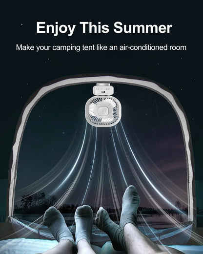 Fortable Fan Stroller Fan Desk Oscillating Fan Battery Operated Rechargable 5000 Mah Table Mini Small Fan Adjustable 3 Speeds with Light