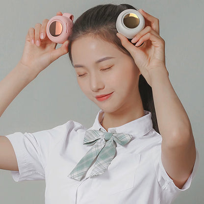 Handheld Neck Neck Mini Fan Portable Neck Fan Neck Cooler Clip Fan Mini Fan Neck Fan USB Rechargeable Hands Free Electric.