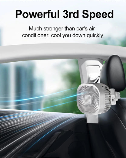 Fortable Fan Stroller Fan Desk Oscillating Fan Battery Operated Rechargable 5000 Mah Table Mini Small Fan Adjustable 3 Speeds with Light