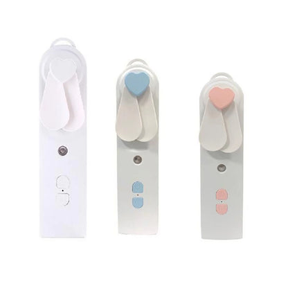 Portable Fan Desk Fan Small Fan Mini Fan Portable Small Fan Water Replenishing Instrument Two in One Mini Handheld Silent.