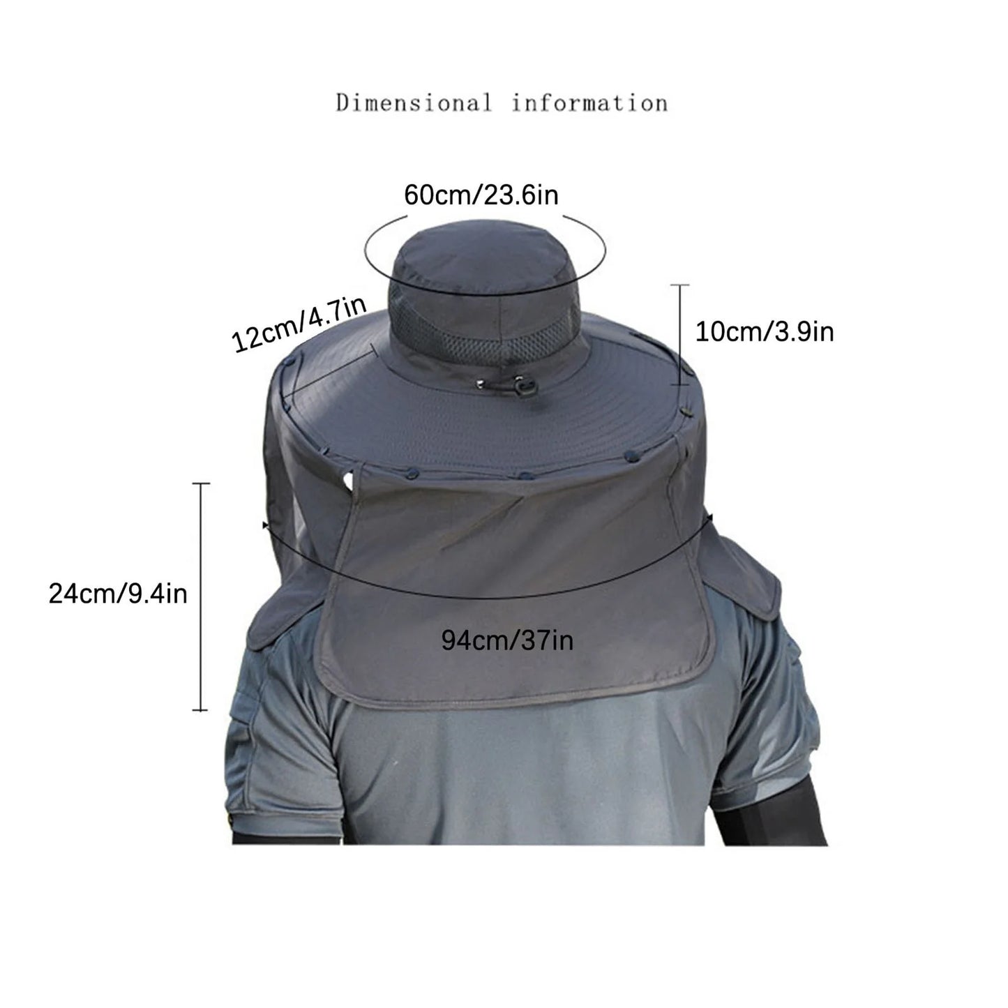 Wide Brim Solar Fan Hat for Outdoor Fishing, Sun Hat with 2 Solar Fans, Solar & USB Rechargable Sunscreen Fishing Hats with Fan for Men and Women