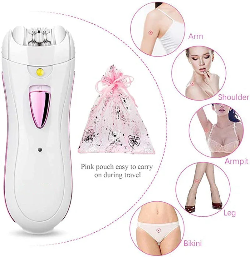 Rechargable Female Epilator Women Shaver Hair Removal Electric Lady Shaving Trimmer Bikini Depilatory Leg Body Depilador