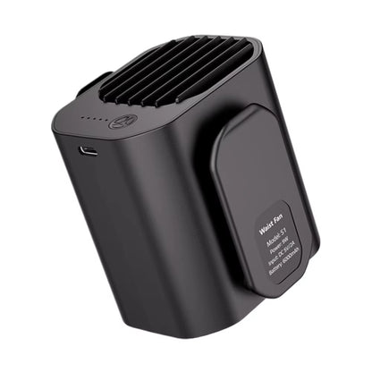 Waist Clip Fan Portable Waist Fan Multifunction Cooling Fan LED Display Mini Neck Hanging Fan for Outdoor Gardening Backpacking.