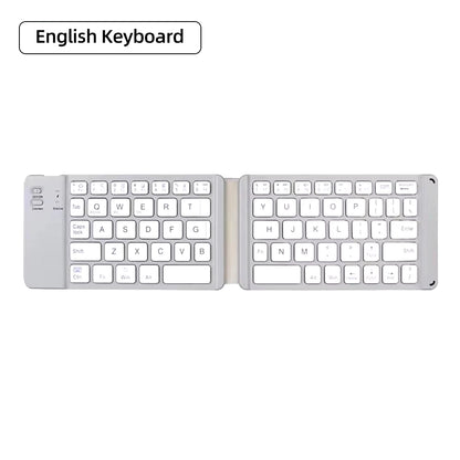 Foldable Bluetooth Keyboard with Touchpad Mini Wireless Keyboard Rechargable Keyboard for IOS Android Windows Tablet Notebook.