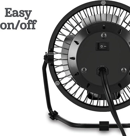4 Inch Personal Fan Table Fan USB Powered Fan, Blue