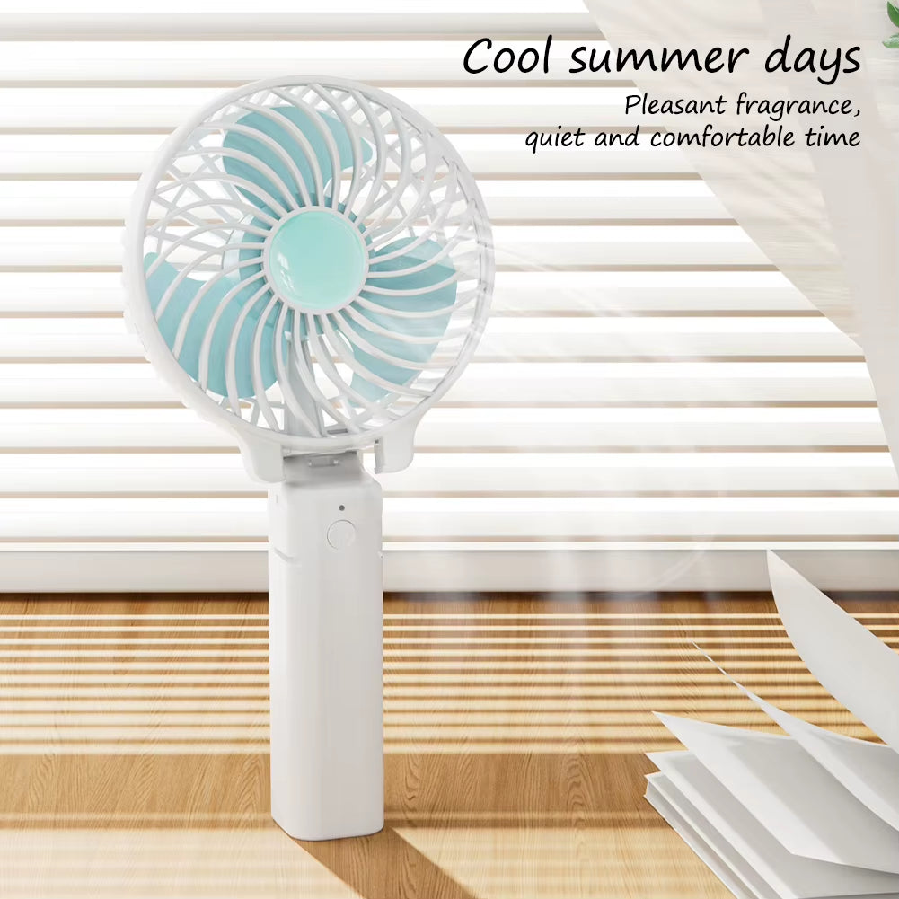 Handheld Mini Fan Portable Pocket Fan USB Charging Fan Rechargable Summer Cooling Fan for Home Outdoor Office.