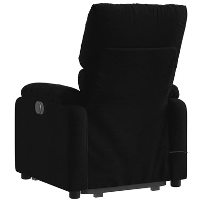 vidaXL Stand up Massage Recliner Chair Black Fabric.