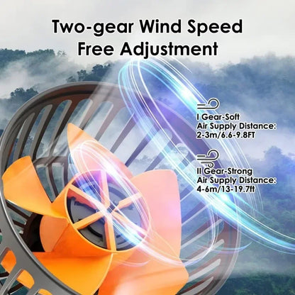 Car Fan 360° Adjustable 3 Head Air Fan Automotive Electric Fan Multi-Function USB/12V/24V Fan 2 Speeds Car Silent Fan for Home.