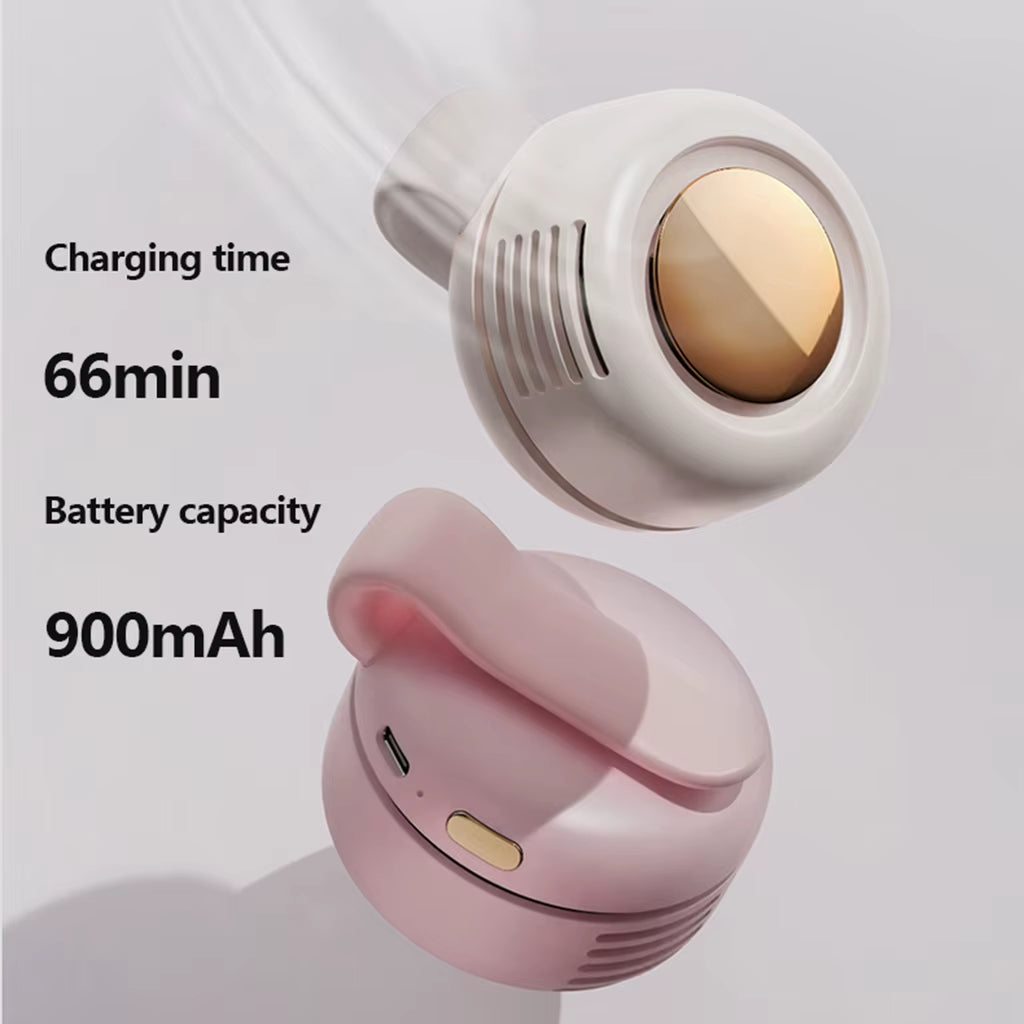 Handheld Neck Neck Mini Fan Portable Neck Fan Neck Cooler Clip Fan Mini Fan Neck Fan USB Rechargeable Hands Free Electric.