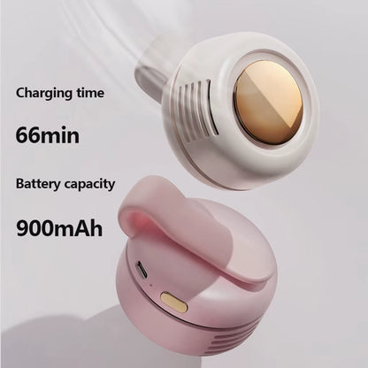 Handheld Neck Neck Mini Fan Portable Neck Fan Neck Cooler Clip Fan Mini Fan Neck Fan USB Rechargeable Hands Free Electric.