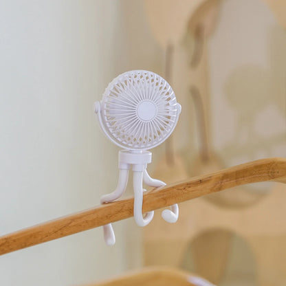 2000Mah Flexible Handheld Fan Stroller Fan Octopus Desk Fan Multi-Scene Baby Fan