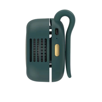 Portable Fan Mini Handheld Rechargeable Bladeless Electric Fan Clip Waist Fan Suitable for Outdoor Ventilation Desktop Small Fan.