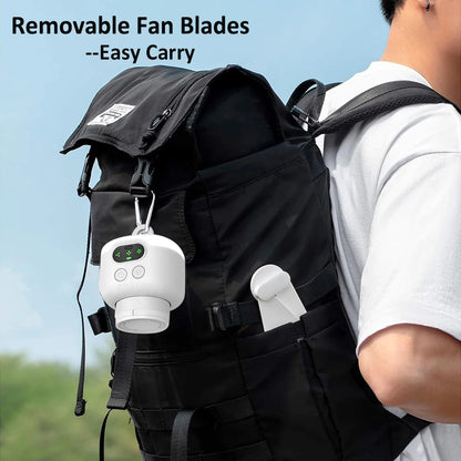 Ceiling Fan Portable Camping Tent Ceiling Canopy Fan 8000Mah Rechargeable Wireless Fan Air Circulators with Remote Control Light