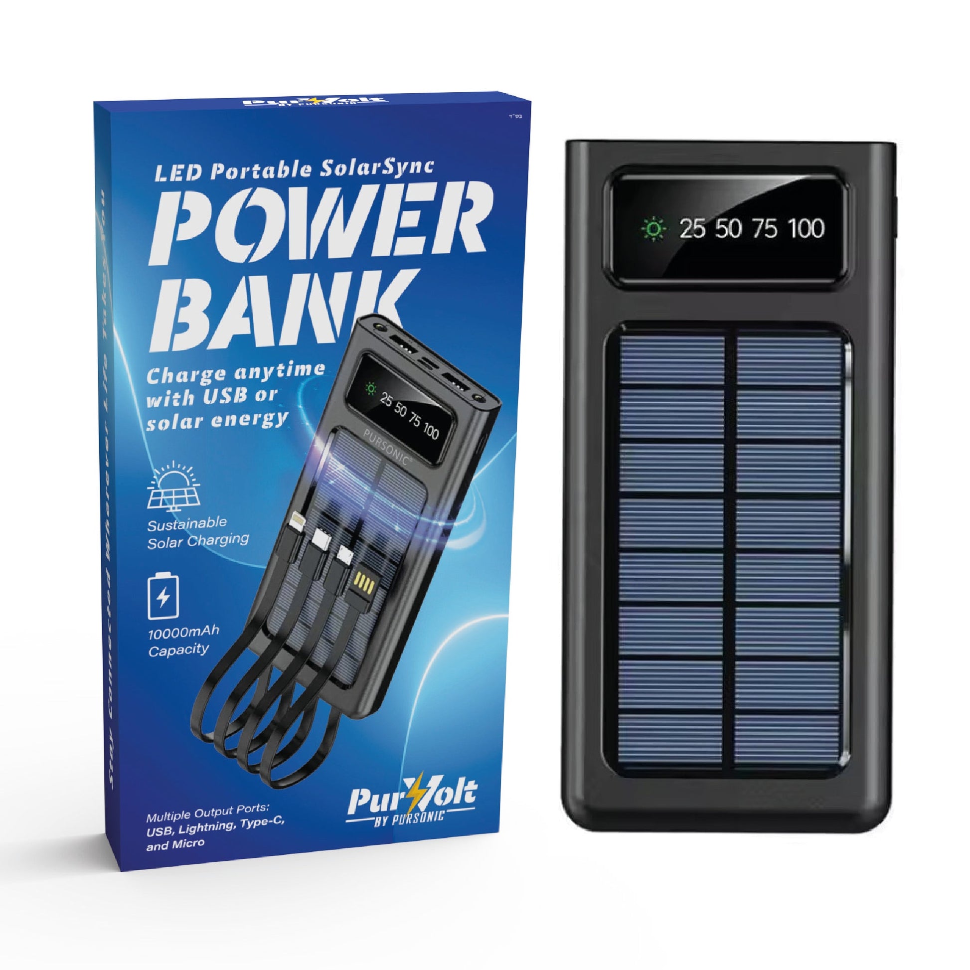LED Portable Solarsync Power Bank – PoLED Portable Solarsync Power Bank – Power Anytime, Anywherewer Anytime, Anywhere.