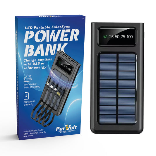 LED Portable Solarsync Power Bank – PoLED Portable Solarsync Power Bank – Power Anytime, Anywherewer Anytime, Anywhere.