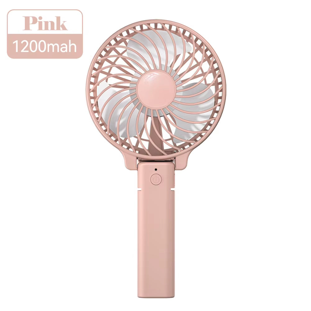 Handheld Mini Fan Portable Pocket Fan USB Charging Fan Rechargable Summer Cooling Fan for Home Outdoor Office.
