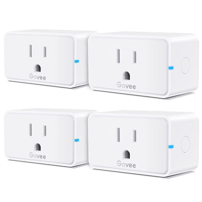 Smart Plug 15A, Wifi Bluetooth Outlets 4 Pack Work with Alexa and Google Assistant, Wifi Plugs with Multiple Timers,  Home APP Group Control Remotely, No Hub Required, ETL&FCC Certified