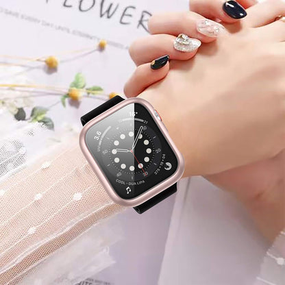 12 Pack Case with Tempered Glass Screen Protector Compatible for Apple Watch 44Mm SE (2Nd Gen) Series 6 5 4 SE, Full Hard PC Scratch Resistant Bumper Protective Cover for Iwatch Accessories