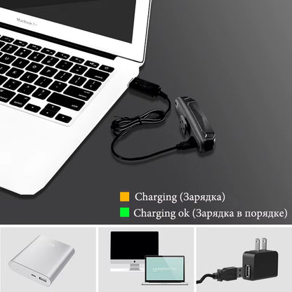 Bicycle Light Waterproof Bike Taillight LED USB Rechargable Safety Back Light Riding Warning Saddle Bike Rear Light